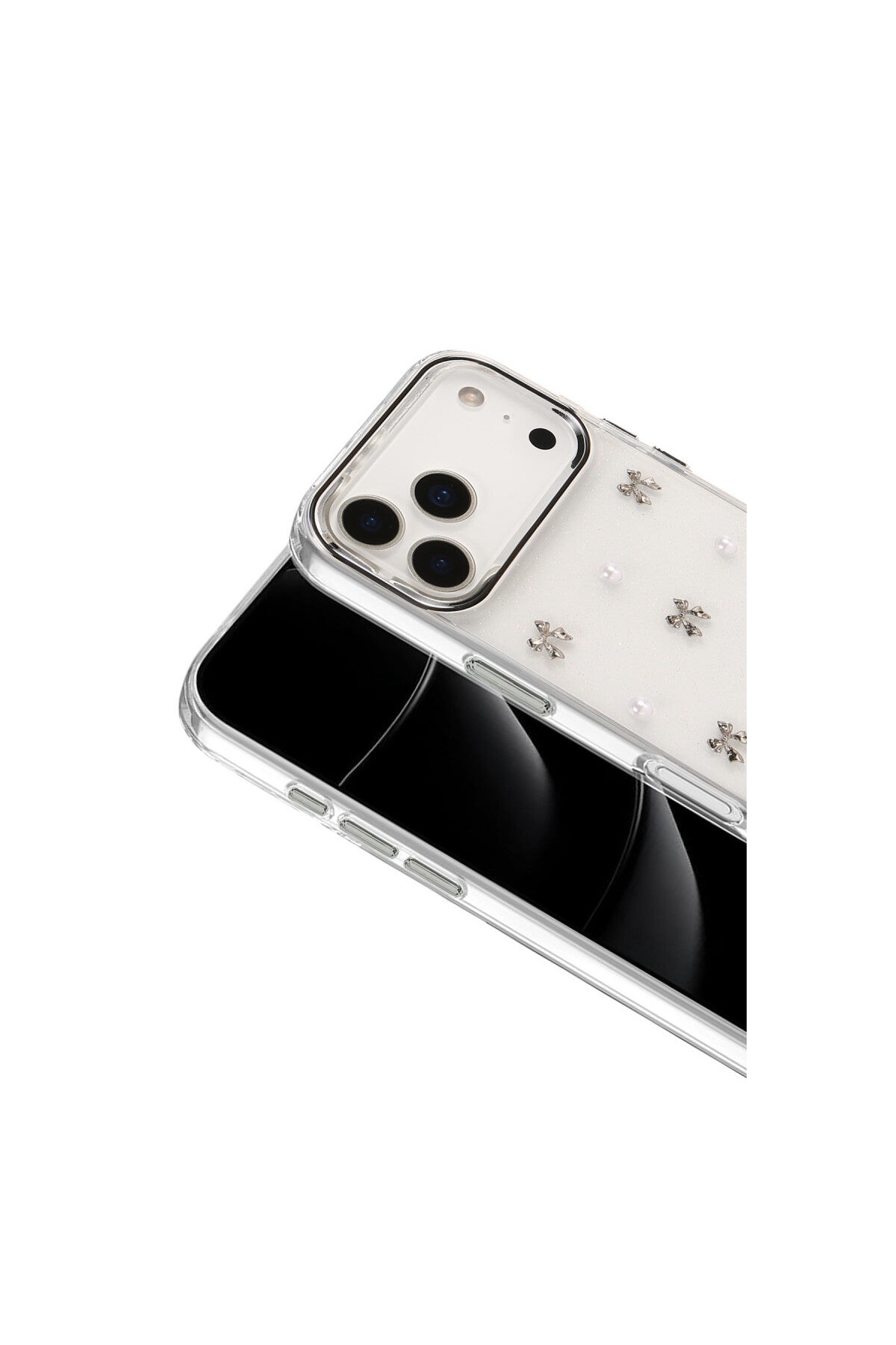 Apple iPhone 17 Pro Uyumlu Fiyonk Desenli Kapak - Desen 8