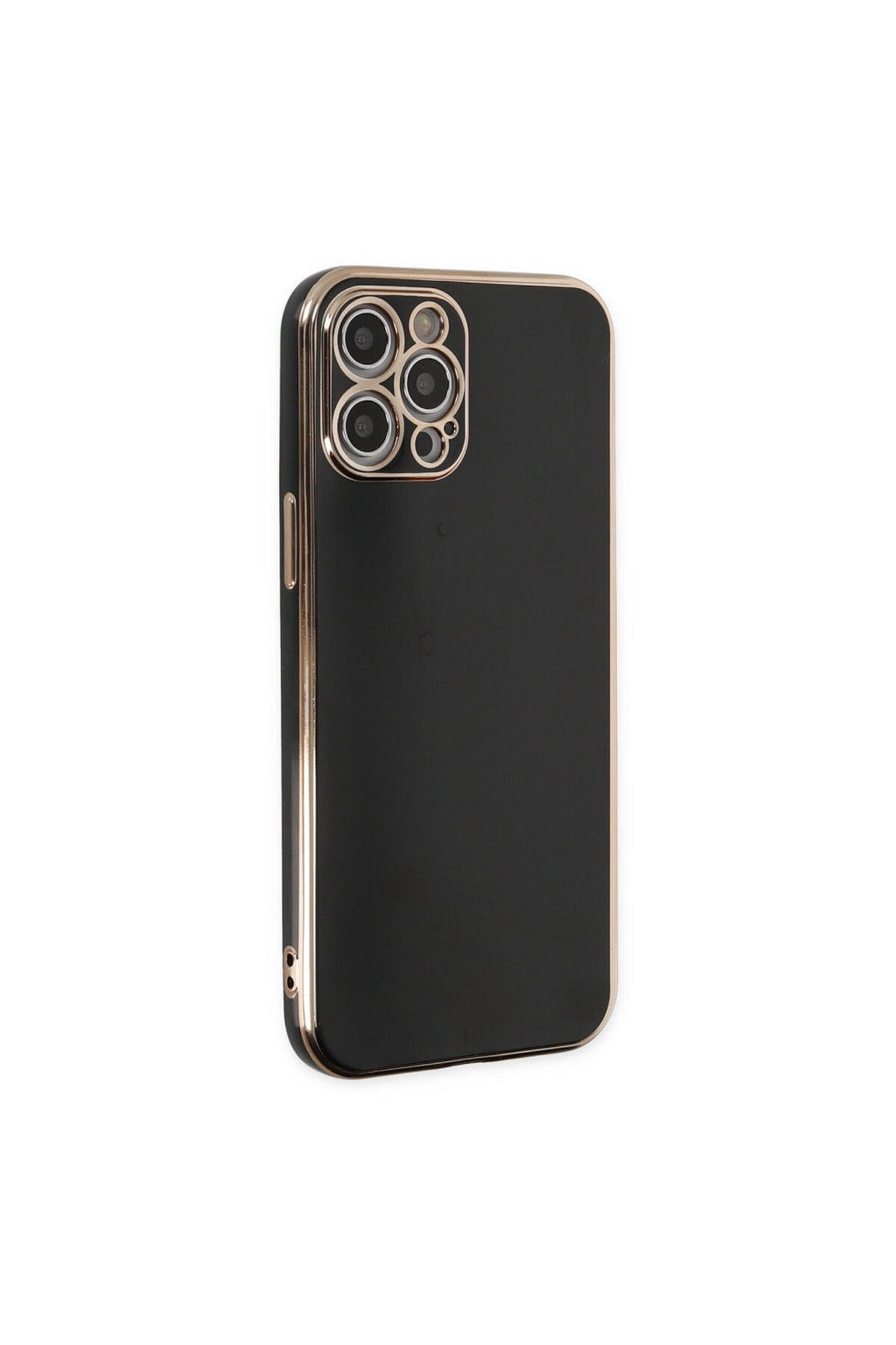 Apple iPhone 12 Pro Max Uyumlu Kılıf Volet Silikon - Siyah