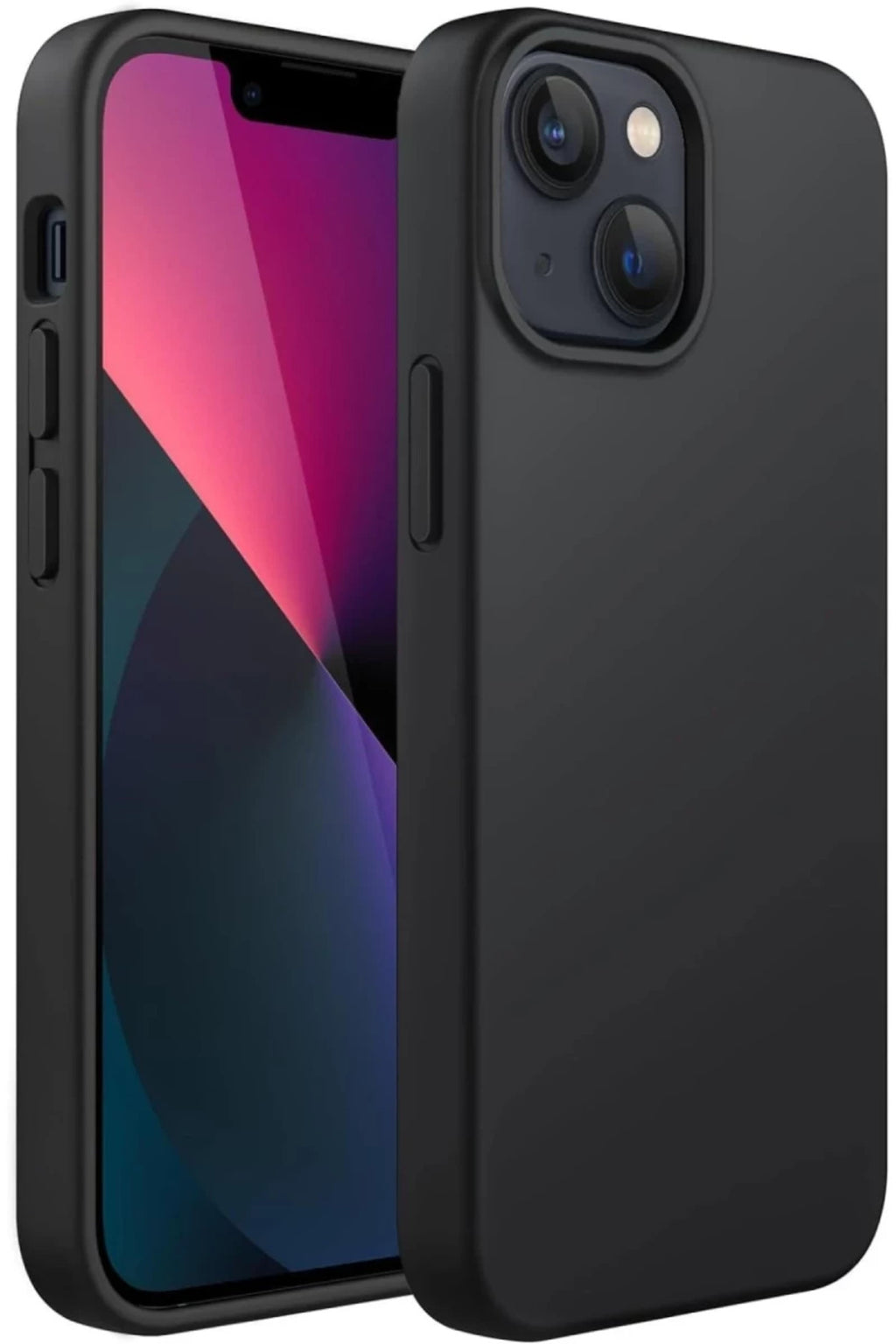 Apple iPhone 14 Plus Uyumlu Kılıf First Silikon - Siyah