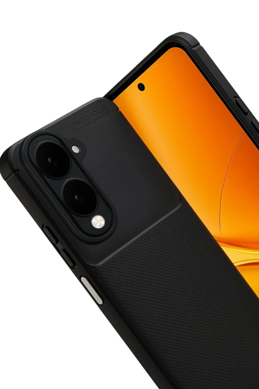Vivo Y29S Uyumlu Auto Focus Karbon Kapak - Siyah