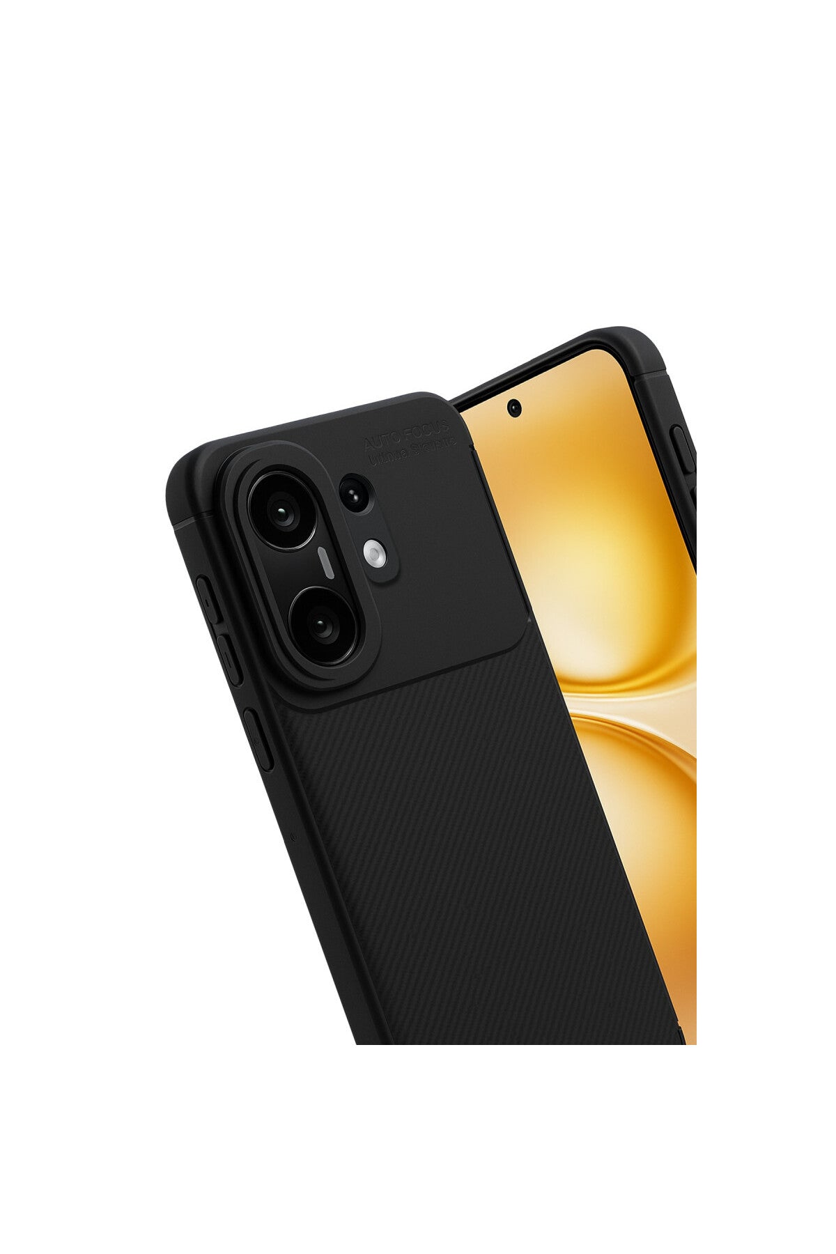 Vivo X200 FE Uyumlu Auto Focus Karbon Kapak - Siyah