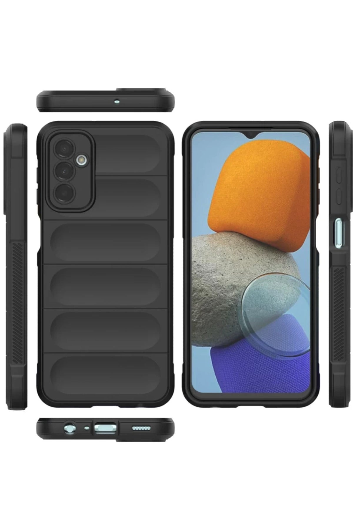 Samsung Galaxy M23 Uyumlu Kılıf Optimum Silikon - Siyah