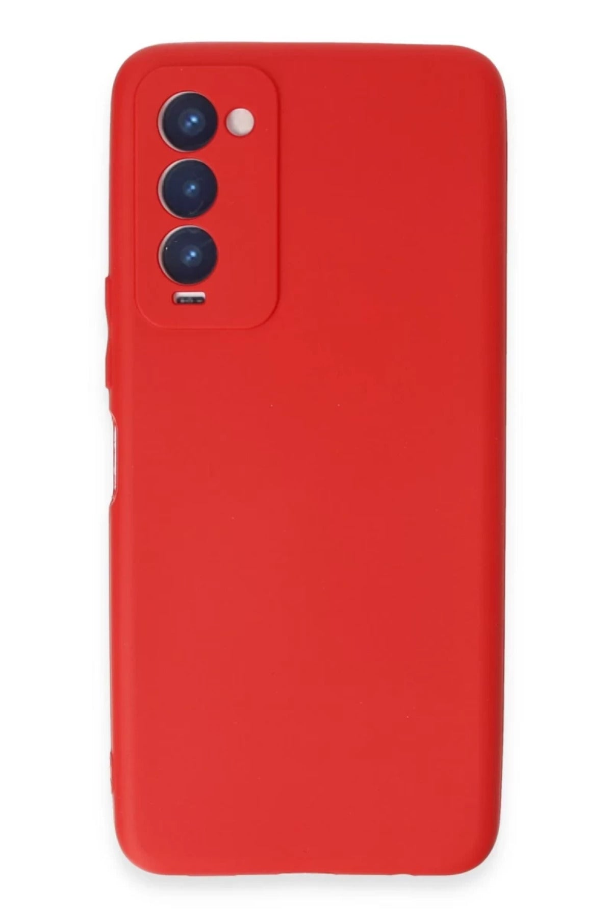 Tecno Camon 18 Uyumlu Kılıf First Silikon - Kırmızı