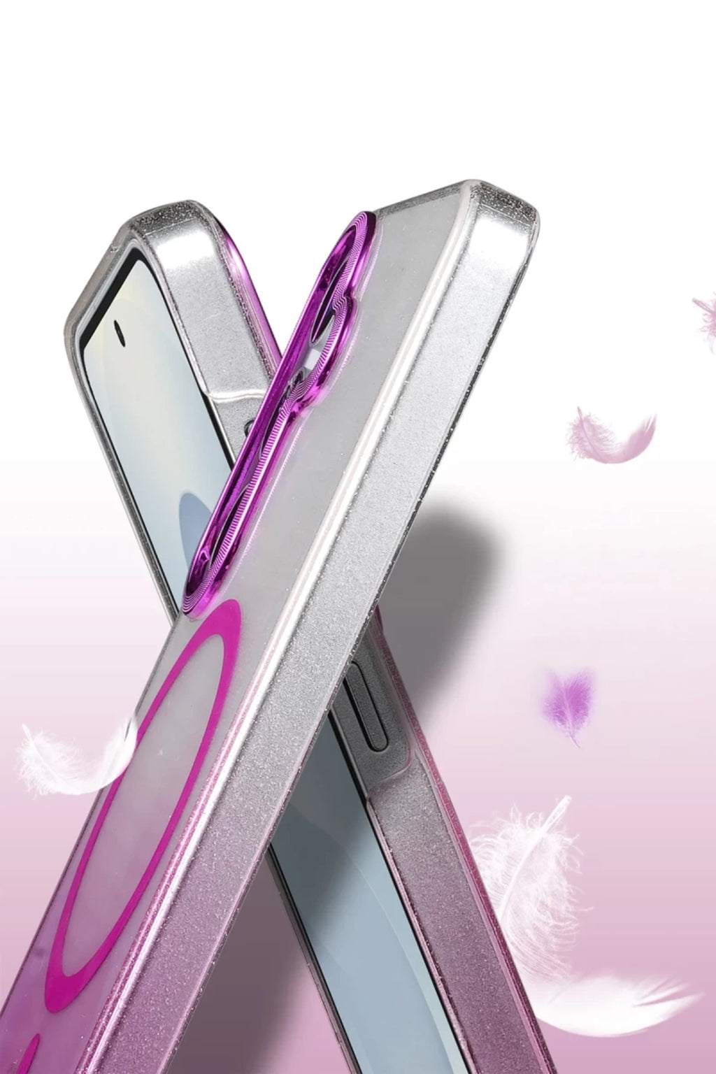 Samsung Galaxy S23 FE Uyumlu Glossy Magsafe Kapak - Mavi