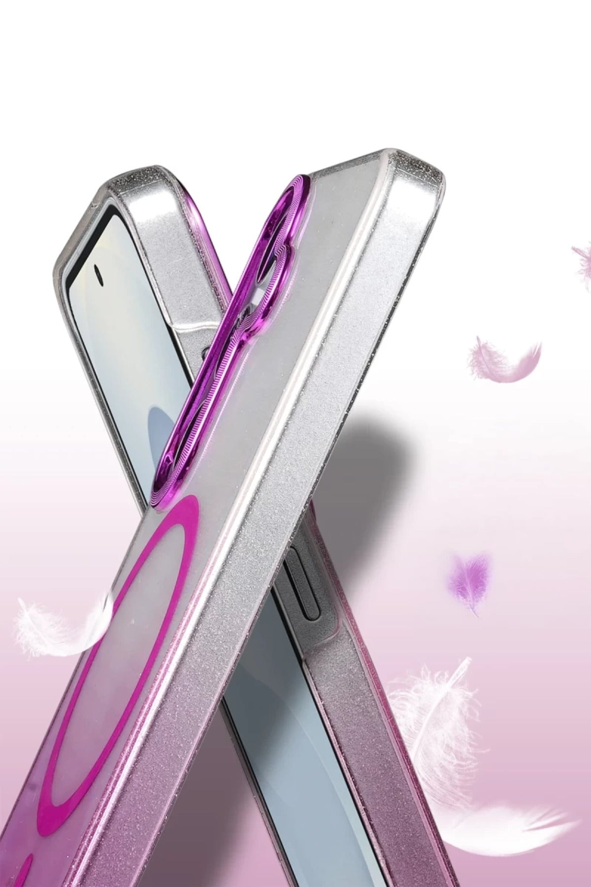 Samsung Galaxy S23 FE Uyumlu Glossy Magsafe Kapak - Mavi