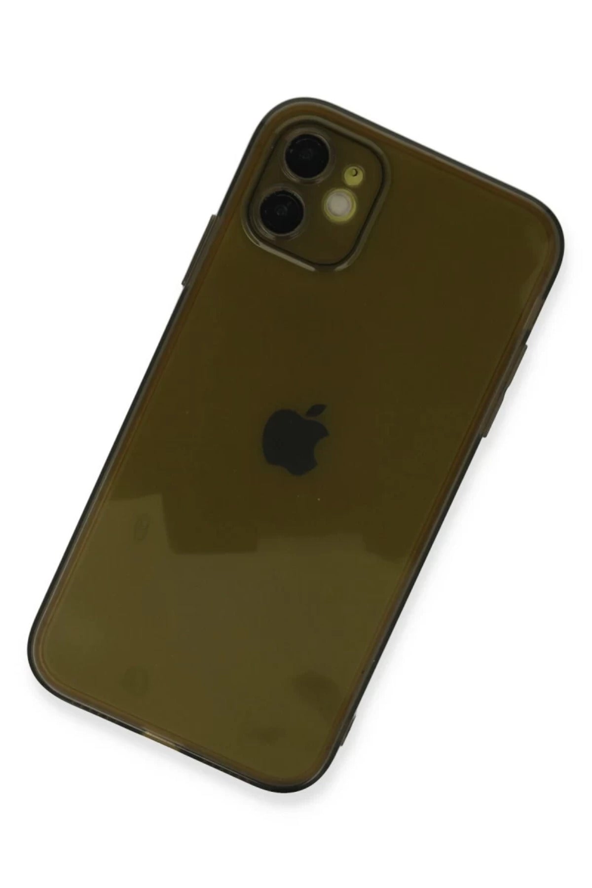 Apple iPhone 12 Uyumlu Kılıf Fly Lens Silikon - Siyah