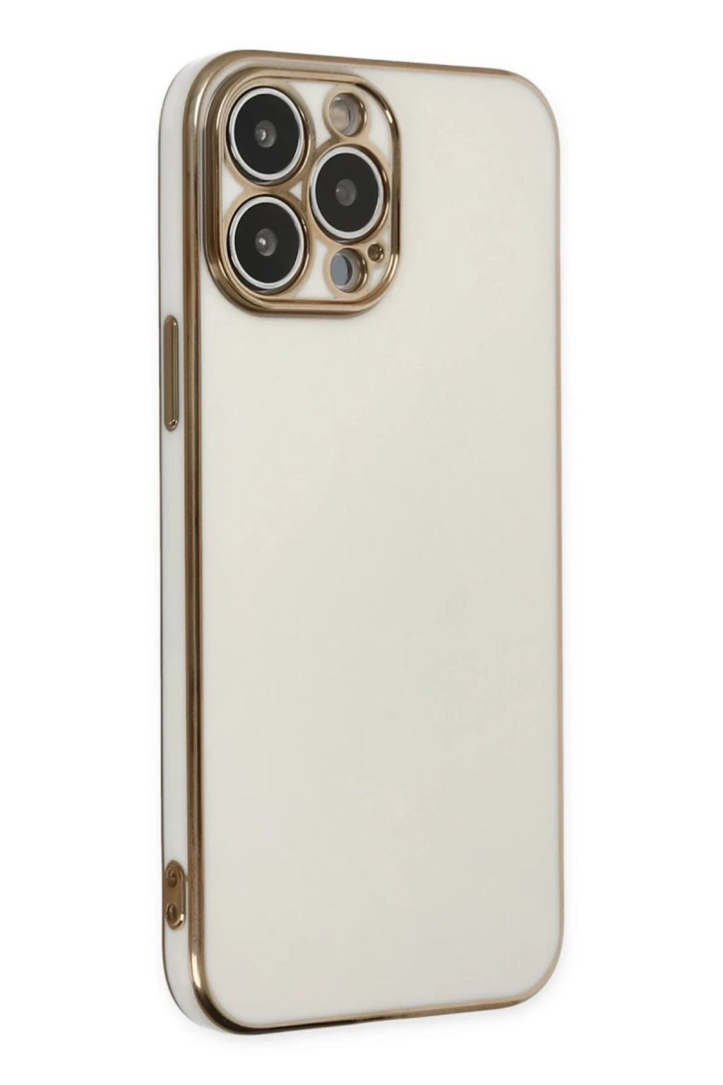 Apple iPhone 15 Pro Max Uyumlu Kılıf Volet Silikon - Beyaz