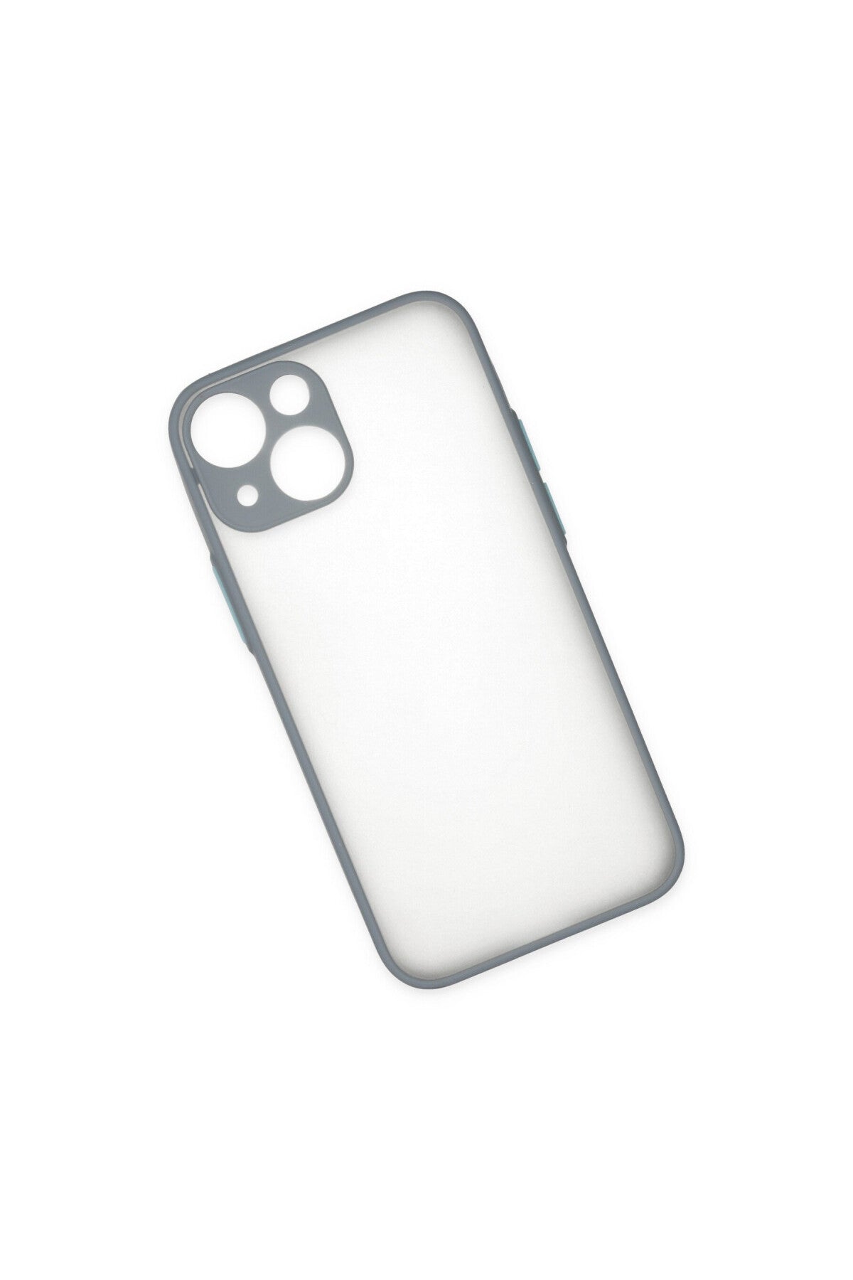 Apple iPhone 15 Plus Uyumlu Kılıf Montreal Silikon Kapak - Gri