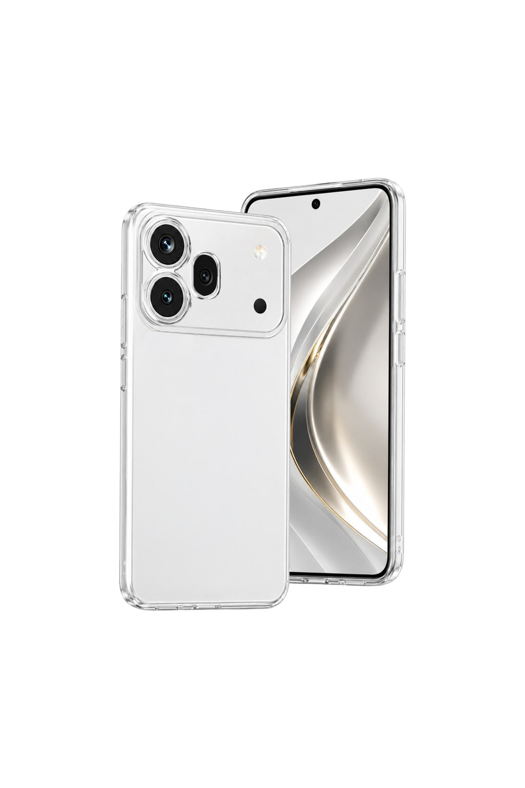 Huawei Honor 600 Pro Uyumlu Lüx Şeffaf Silikon - Şeffaf