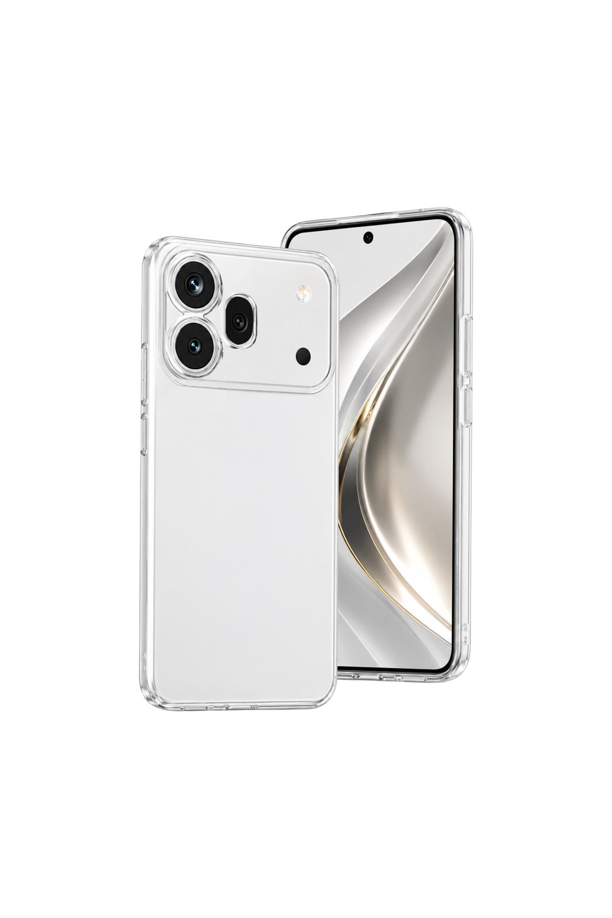 Huawei Honor 600 Pro Uyumlu Lüx Şeffaf Silikon - Şeffaf