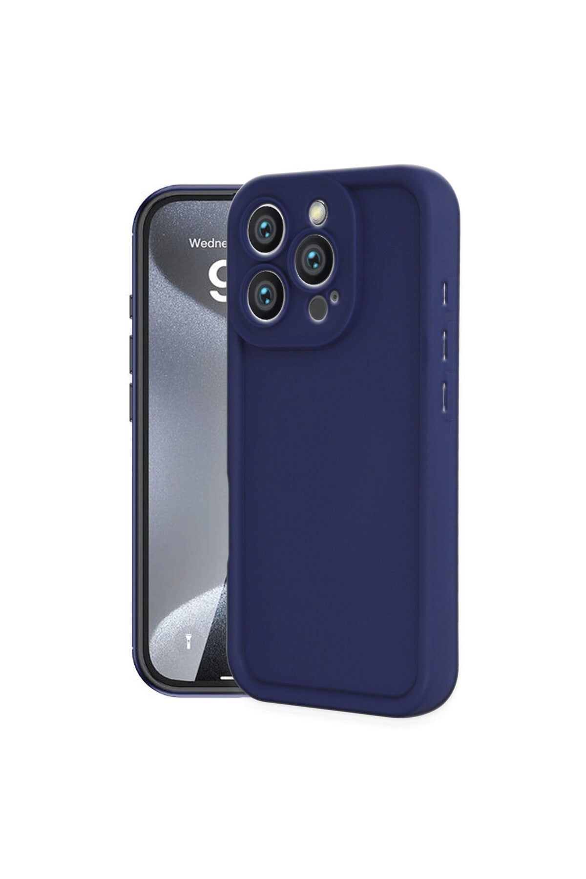 Apple iPhone 16 Pro Max Uyumlu Kılıf Viera Silikon - Lacivert