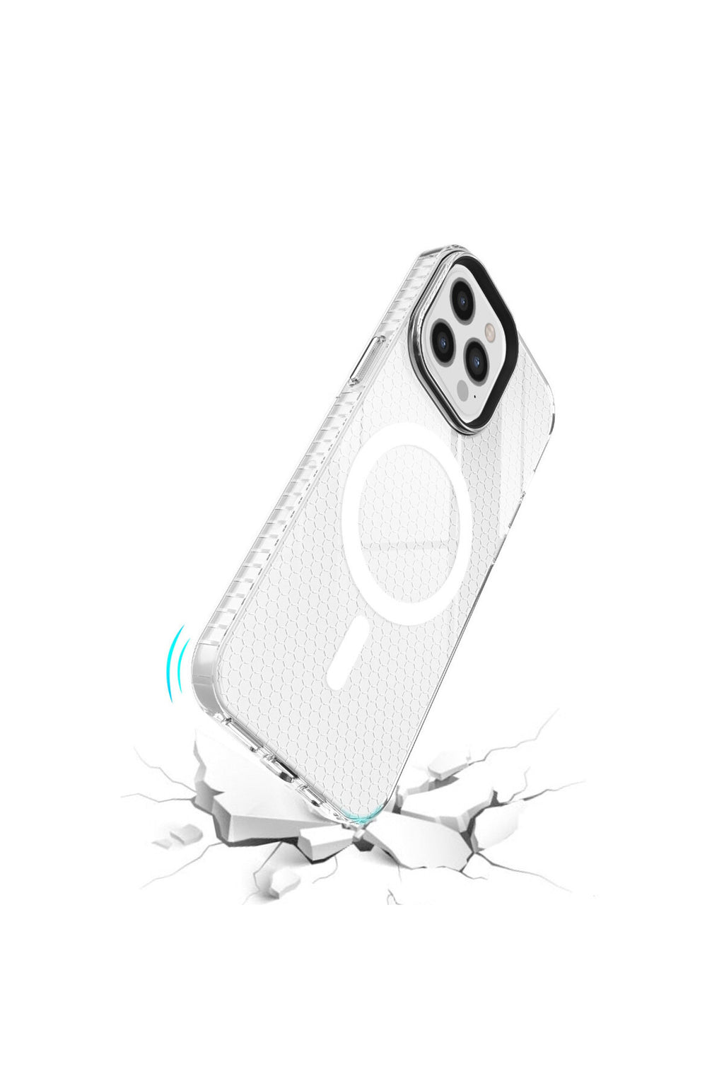 Apple iPhone 12 Pro Max Uyumlu Kılıf Beta Magneticsafe Silikon - Şeffaf