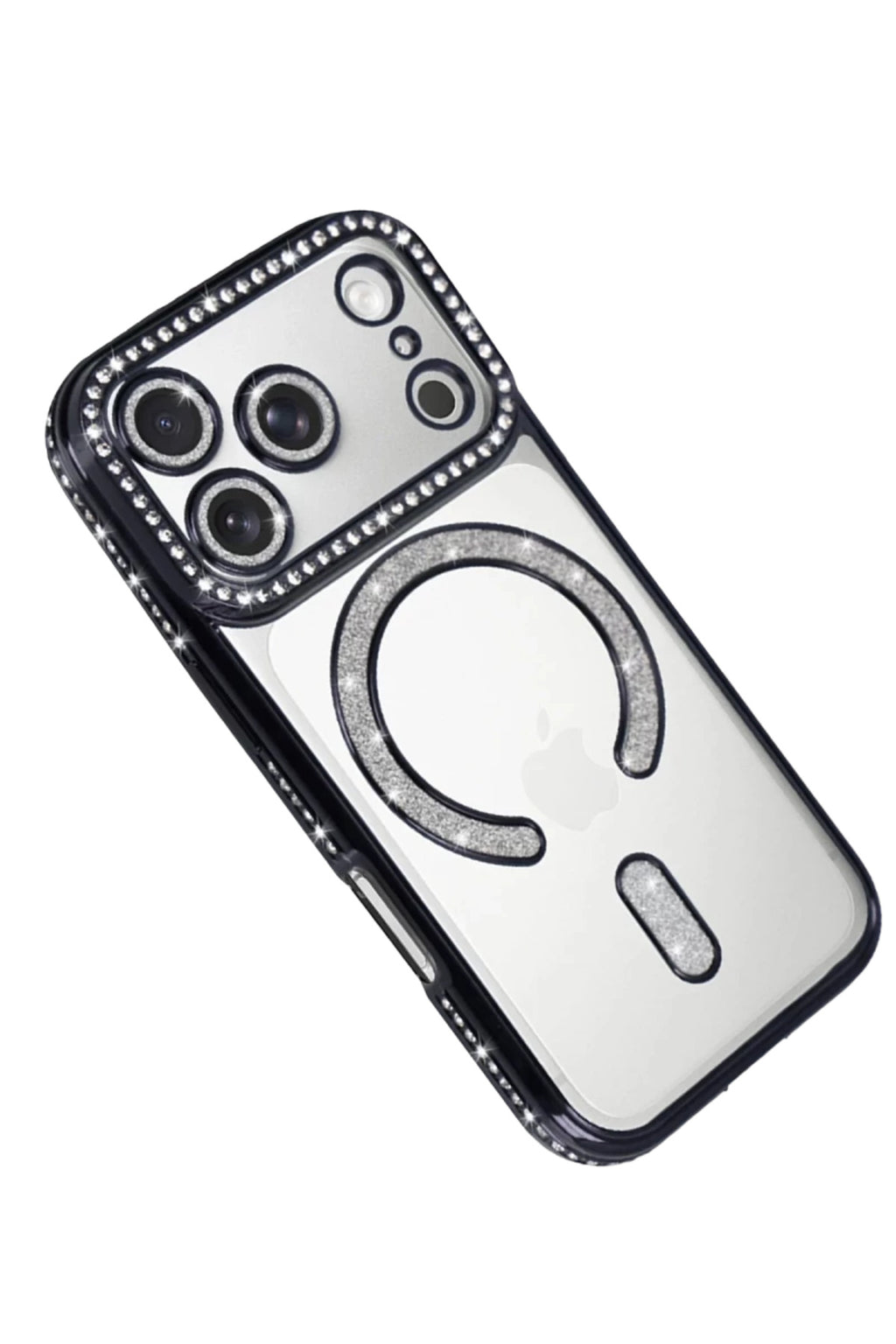 Apple iPhone 17 Pro Uyumlu Joke Simli Magneticsafe Kılıf - Siyah