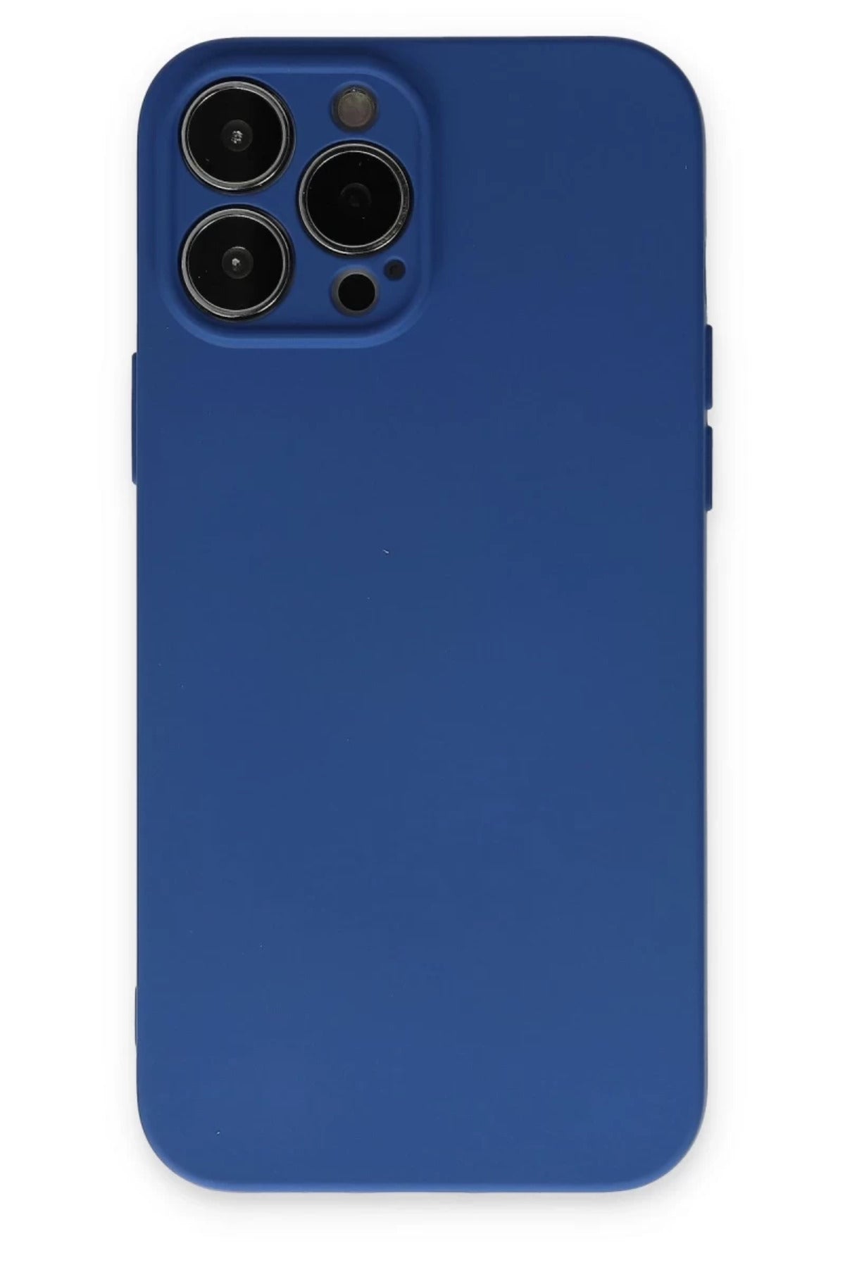 Apple iPhone 13 Pro Uyumlu Kılıf Nano içi Kadife Silikon - Lacivert