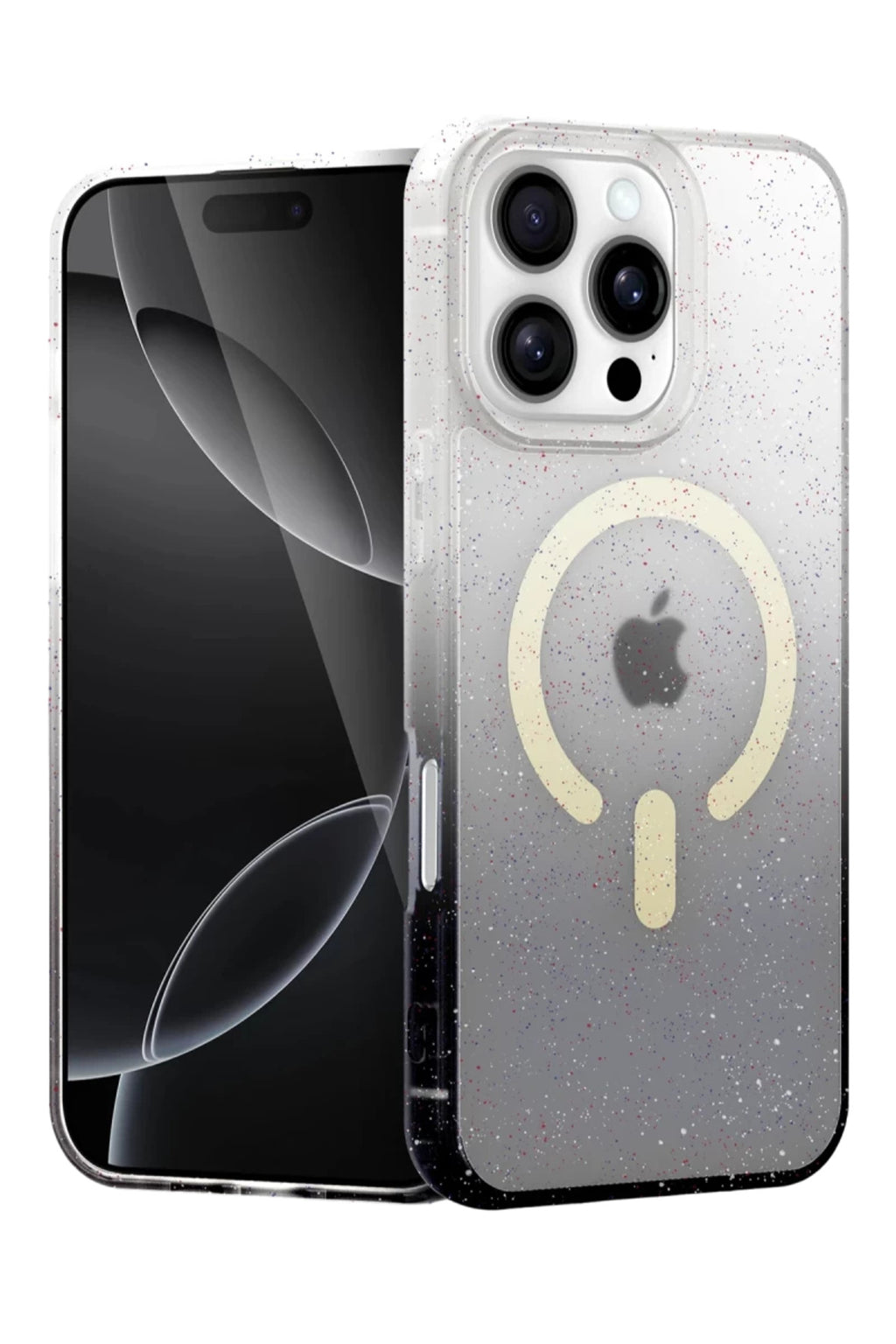 Apple iPhone 16 Pro Max Uyumlu Pummel Shiny Magsafe Kapak - Siyah