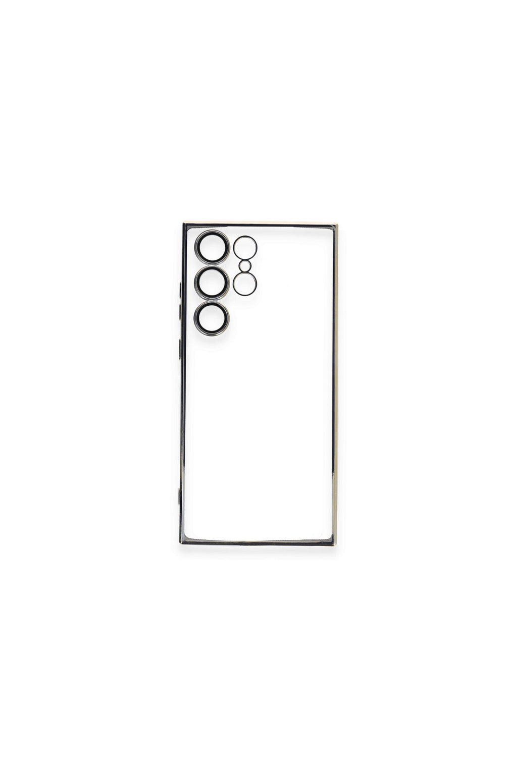 Samsung Galaxy S23 Ultra Uyumlu Kılıf Lensli Silikon - Gold