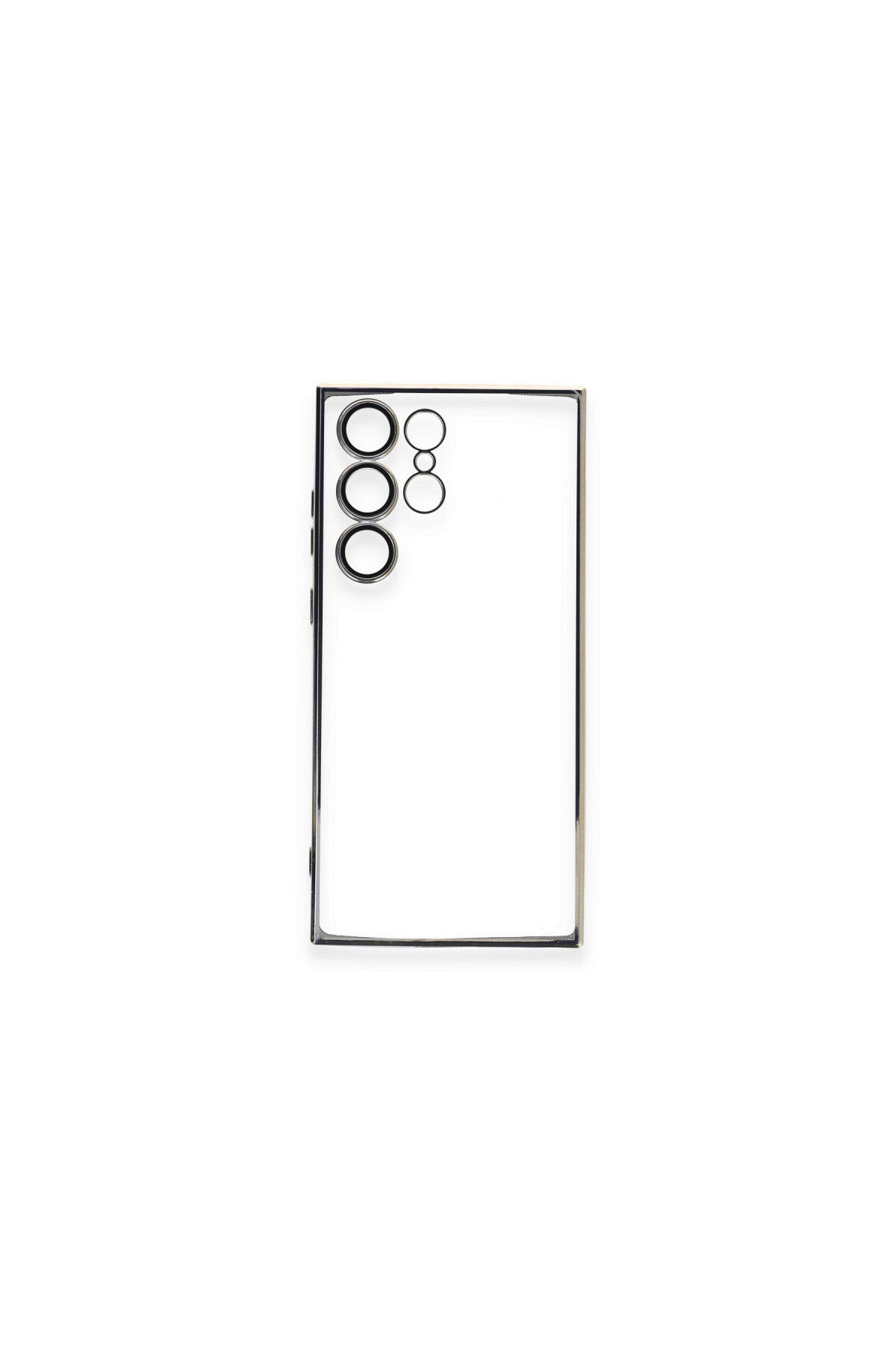 Samsung Galaxy S23 Ultra Uyumlu Kılıf Lensli Silikon - Gold