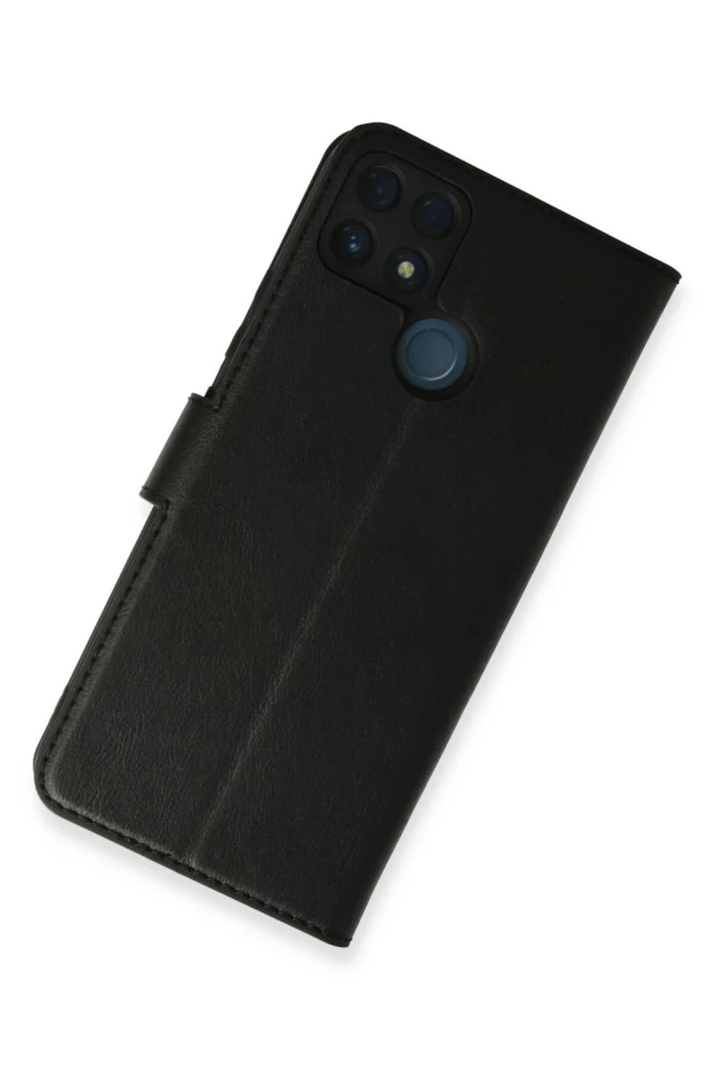 Realme C25 Uyumlu Kılıf Trend S Plus Kapaklı Kılıf - Siyah
