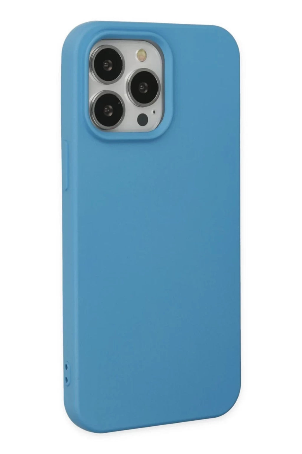 Apple iPhone 14 Pro Max Uyumlu Kılıf Nano içi Kadife Silikon - Mavi