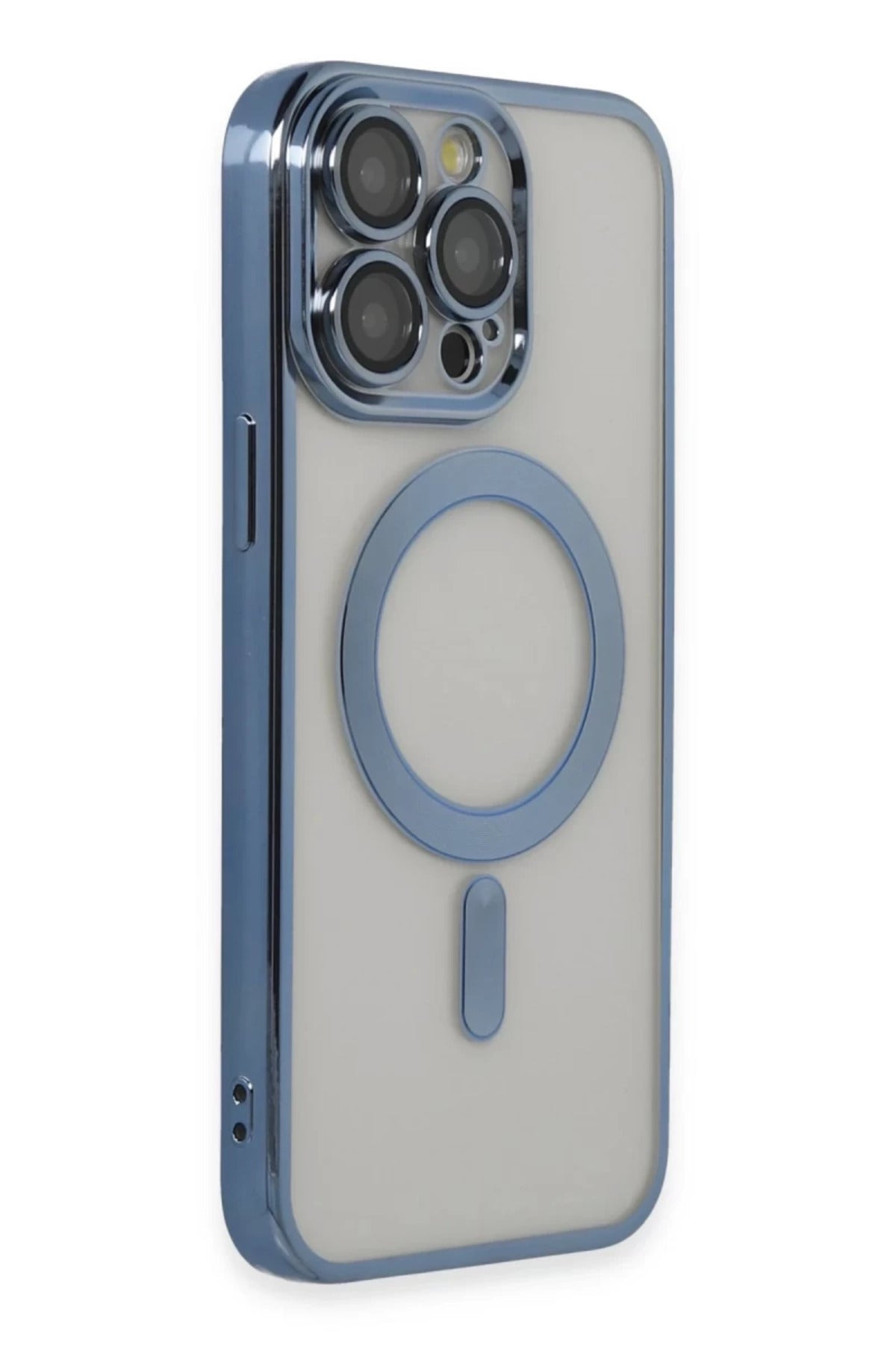 Apple iPhone 14 Pro Max Uyumlu Kılıf Kross Magneticsafe Kapak - Sierra Blue