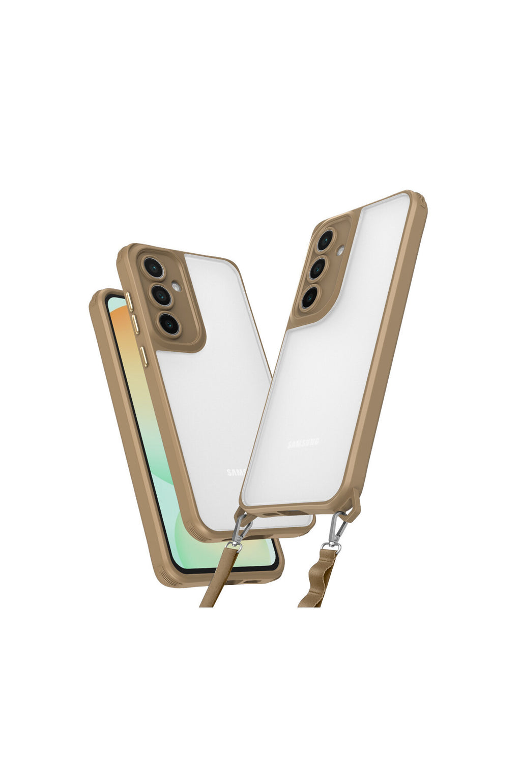 Samsung Galaxy A55 5G Uyumlu Kılıf Penta Silikon Kılıf - Çöl Titanyum