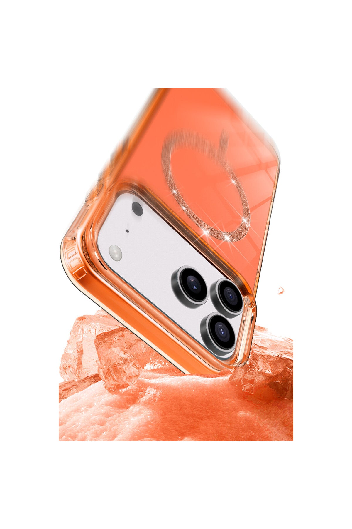 Apple iPhone 17 Pro Max Uyumlu Live Diamond Magsafe Kapak - Siyah