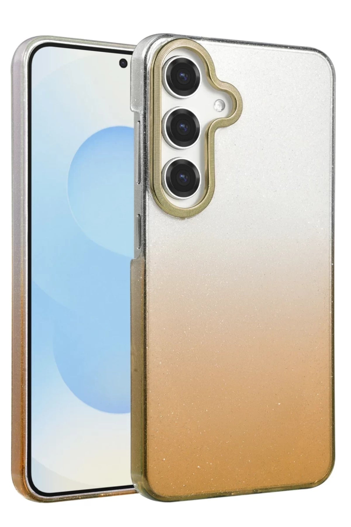 Samsung Galaxy A14 4G Uyumlu Glossy Kapak - Çöl Titanyum