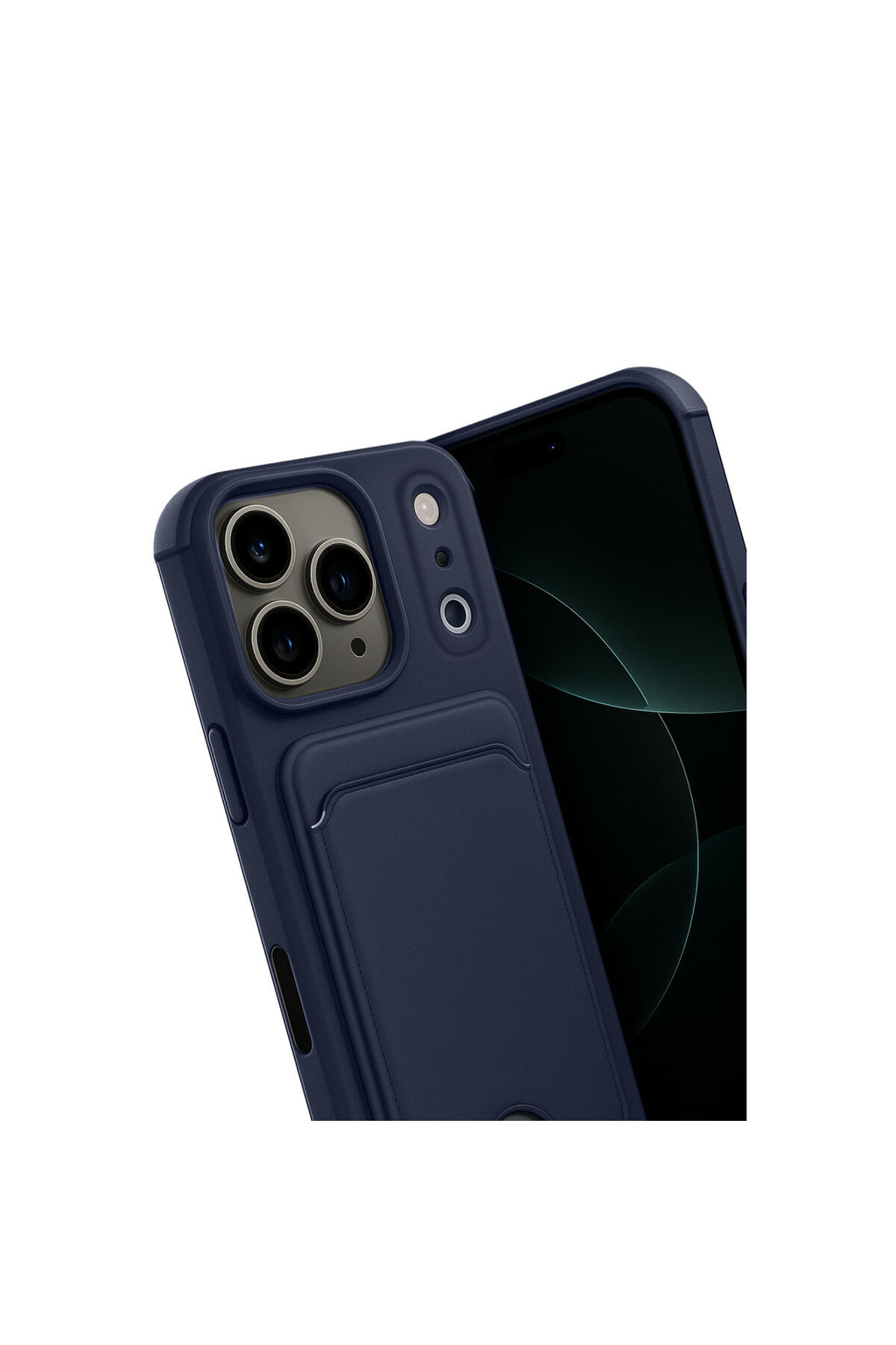 iPhone 17 Pro Max Kelvin Kartvizitli Silikon - Lacivert