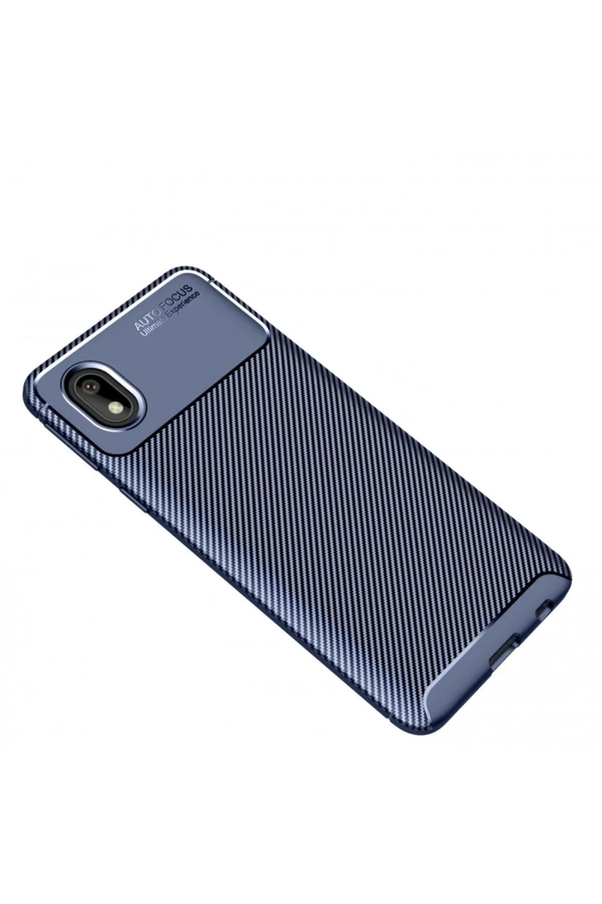 Samsung Galaxy A01 Core Uyumlu Kılıf Auto Focus Karbon Kapak - Lacivert