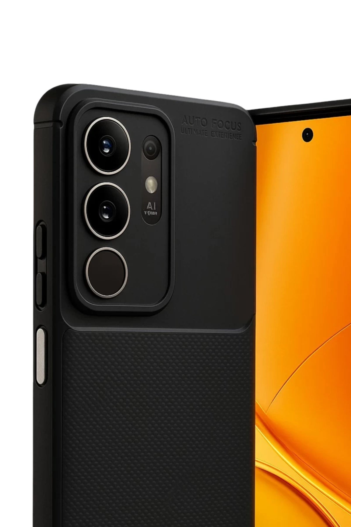 Vivo Y29 4G Uyumlu Auto Focus Karbon Kapak - Siyah