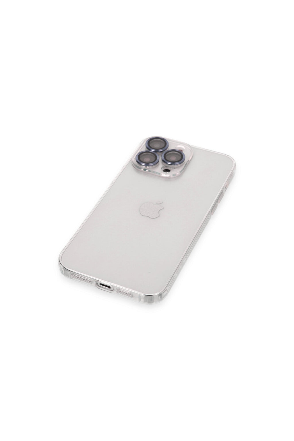Apple iPhone 13 Pro Uyumlu Kılıf Luko Lens Silikon - Sierra Blue