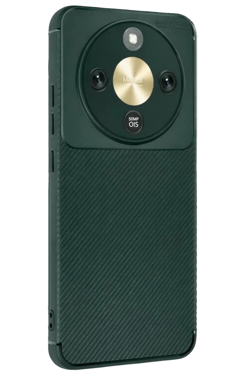 Huawei Honor Magic 8 Lite Uyumlu Auto Focus Karbon Kapak - Koyu Yeşil
