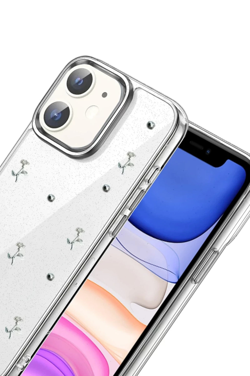 Apple iPhone 12 Uyumlu Fiyonk Desenli Kapak - Desen 4