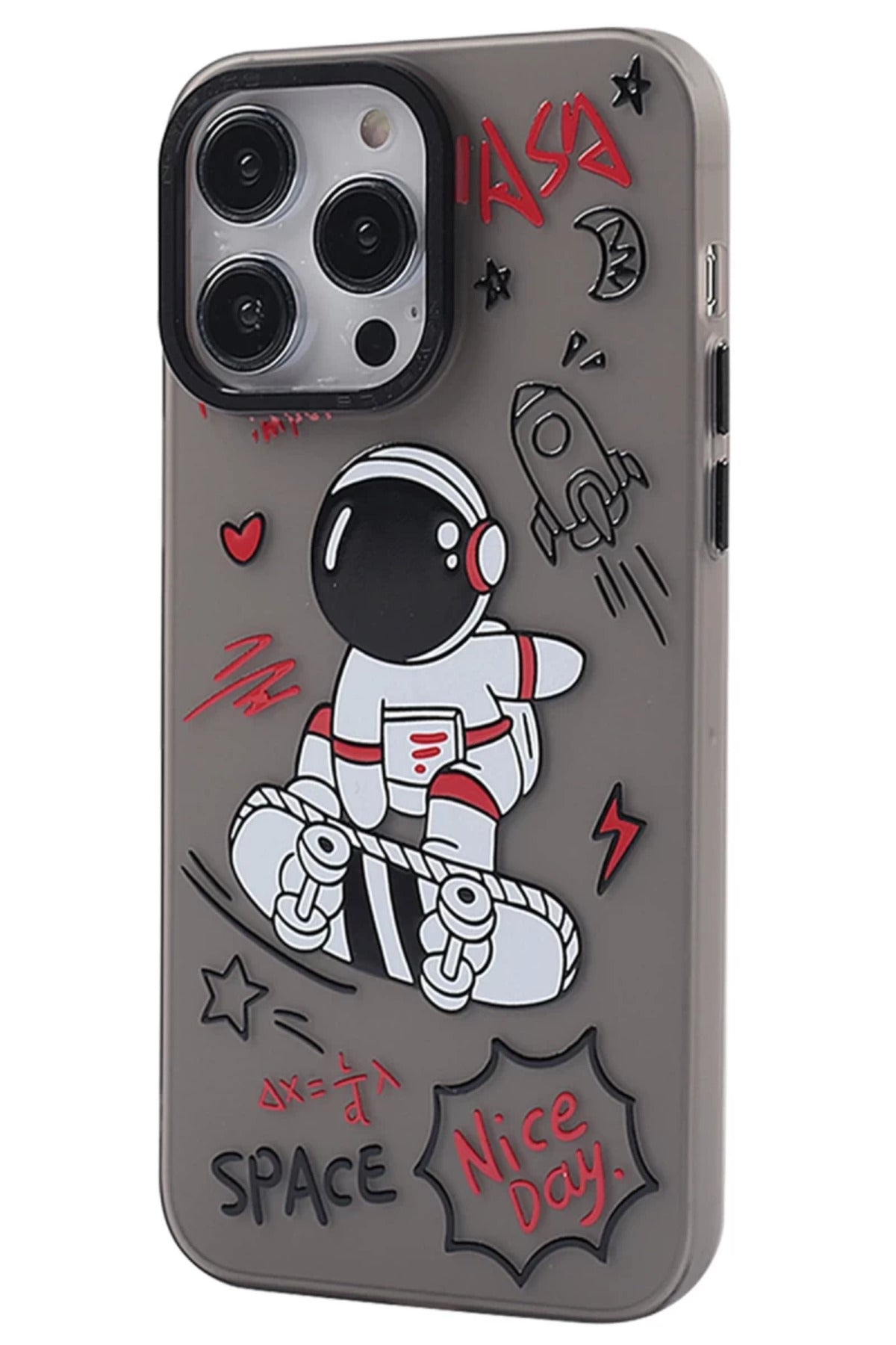 Apple iPhone 14 Pro Max Uyumlu Kılıf Prada Desenli Kapak - Prada Siyah - 1