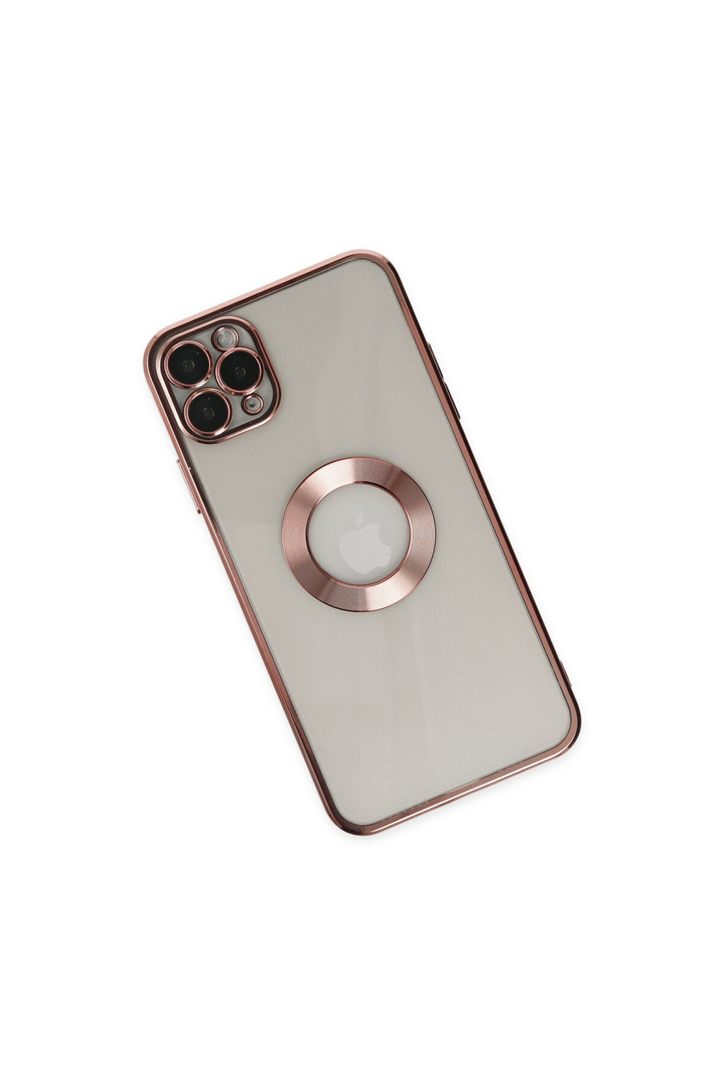 Apple iPhone 11 Pro Uyumlu Kılıf Slot Silikon - Rose Gold