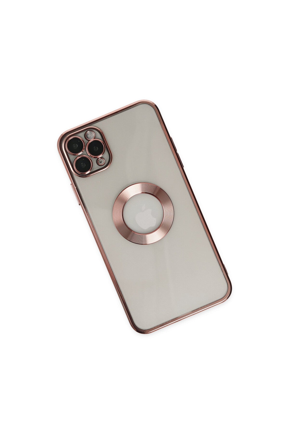 Apple iPhone 11 Pro Uyumlu Kılıf Slot Silikon - Rose Gold