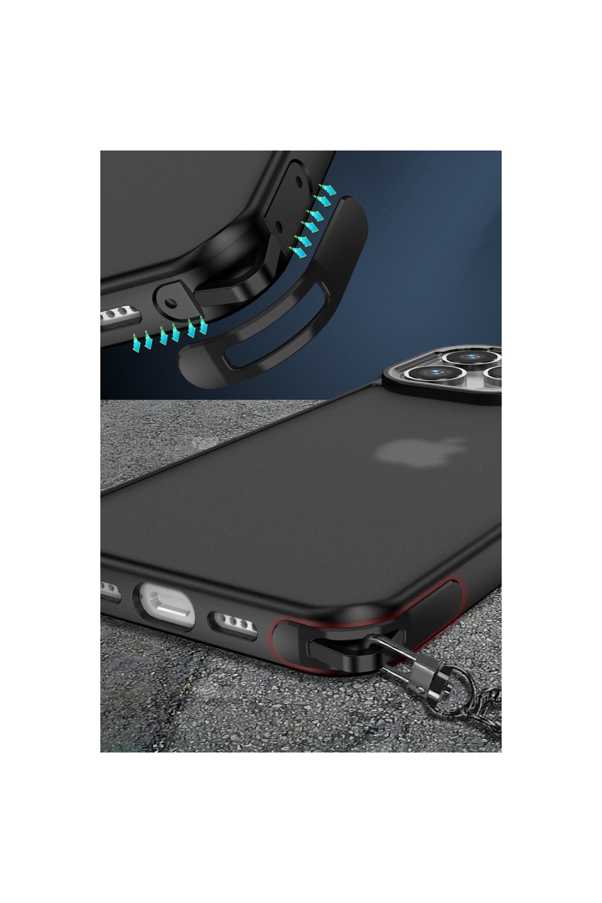 Apple iPhone 12 Pro Max Uyumlu Kılıf Elegant Kapak - Yeşil