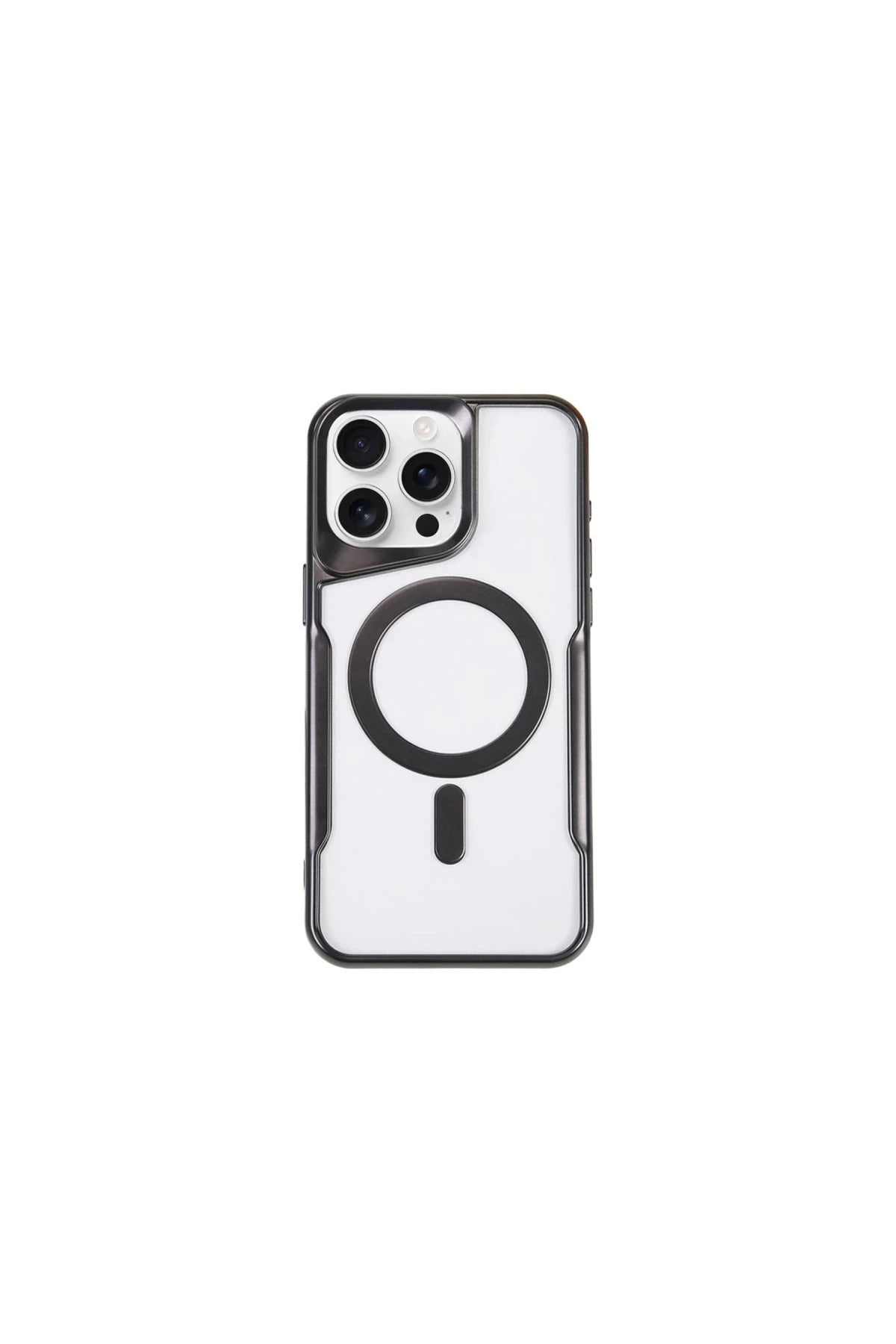 Apple iPhone 11 Pro Max Uyumlu Kılıf Boyi Magsafe Silikon Kapak - Siyah