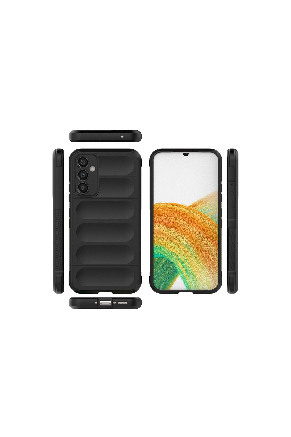 Samsung Galaxy M34 5G Uyumlu Kılıf Optimum Silikon - Siyah