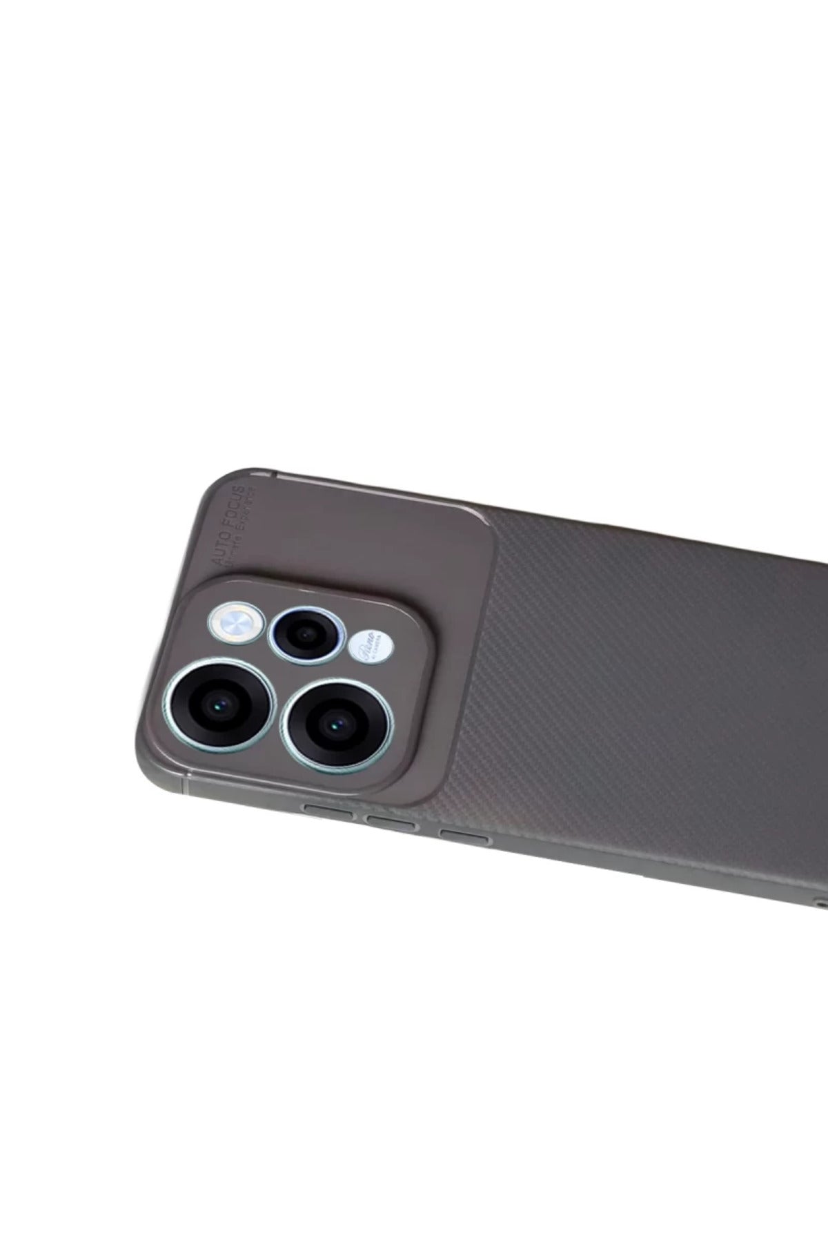 Oppo Reno 15 Uyumlu Auto Focus Karbon Kapak - Gri