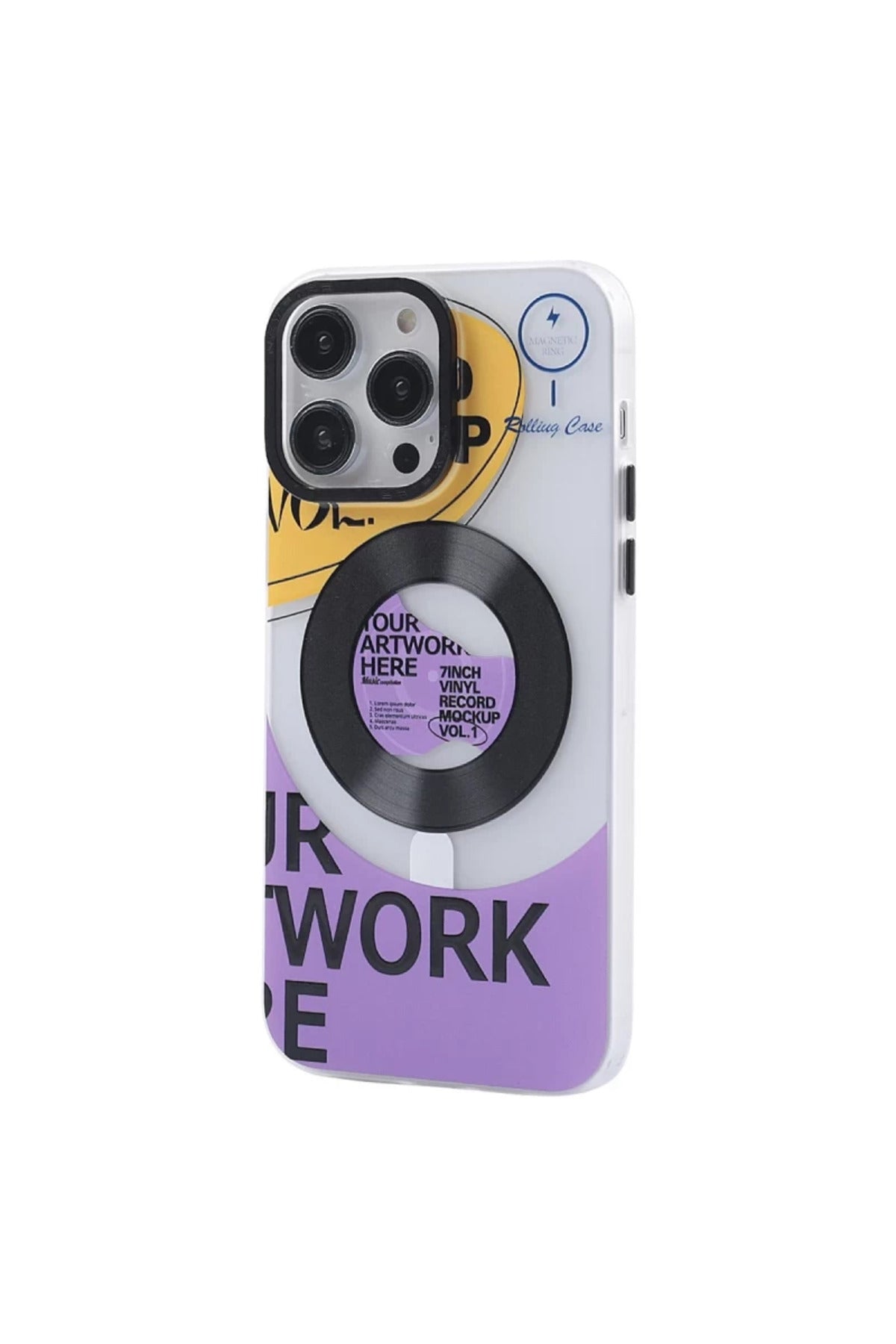 Apple iPhone 14 Pro Uyumlu Kılıf Apollo Magneticsafe Desenli Kapak - Apollo Şeffaf - 6