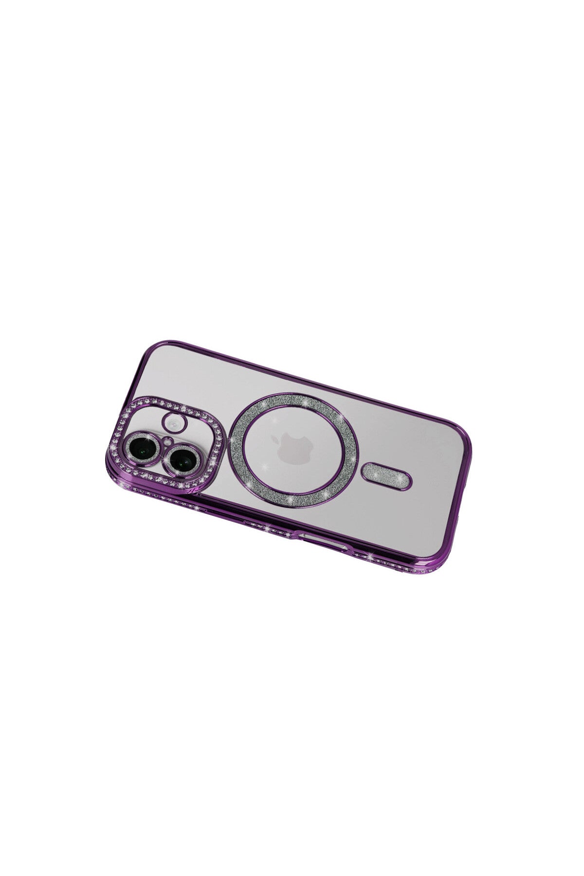 Apple iPhone 17 Uyumlu Joke Simli Magneticsafe Kılıf - Derin Mor