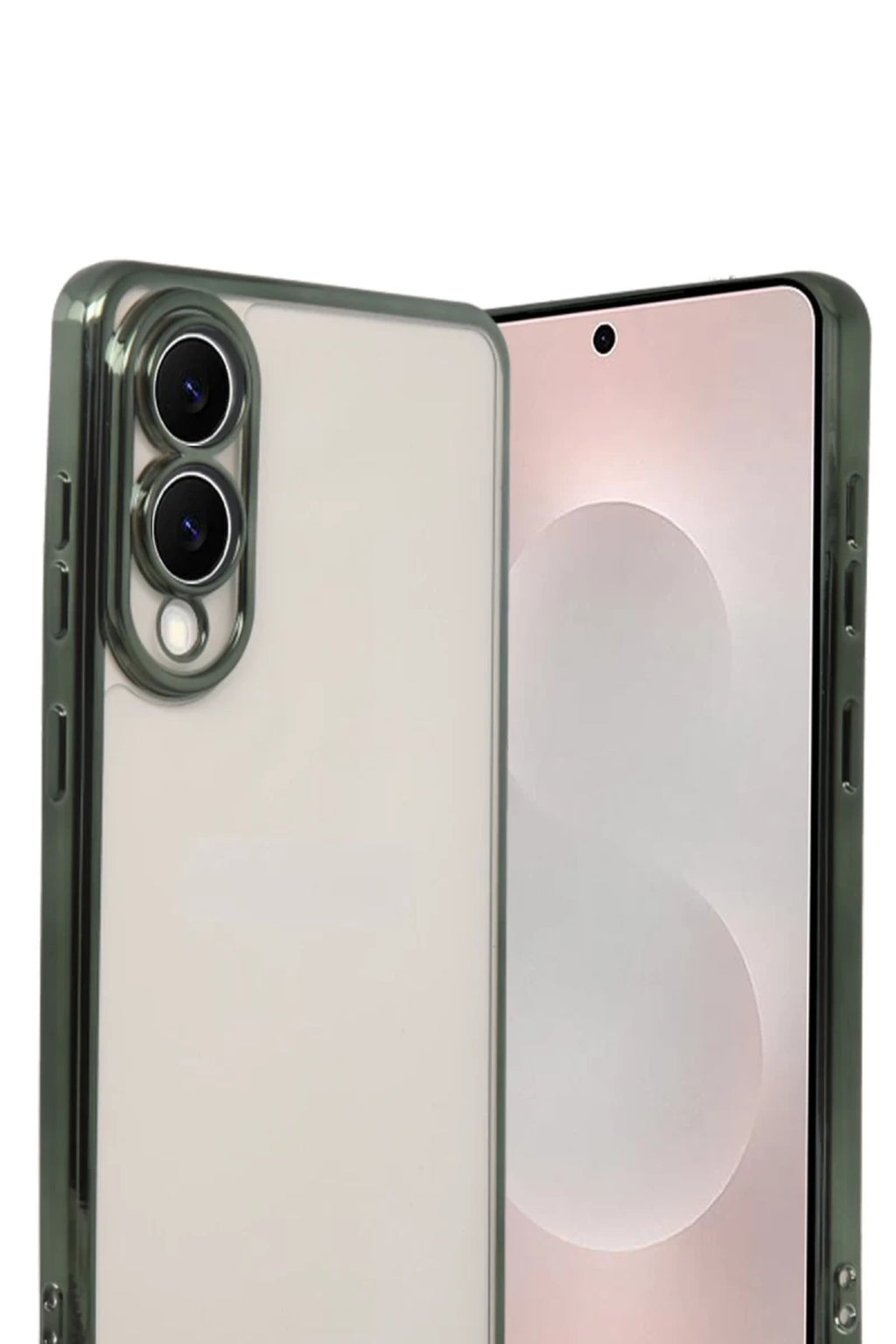 Samsung Galaxy S25 Uyumlu Edge Lensli Silikon - Yeşil