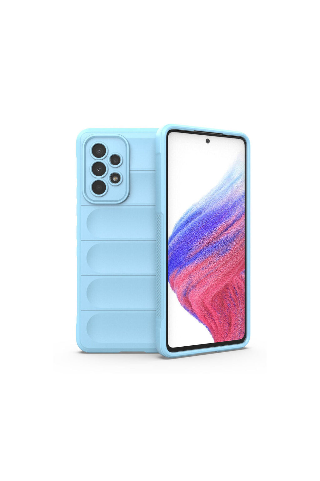 Samsung Galaxy A53 5G Uyumlu Kılıf Optimum Silikon - Sky Blue