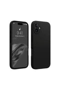 Apple iPhone 16 Plus Uyumlu Kılıf First Silikon - Siyah