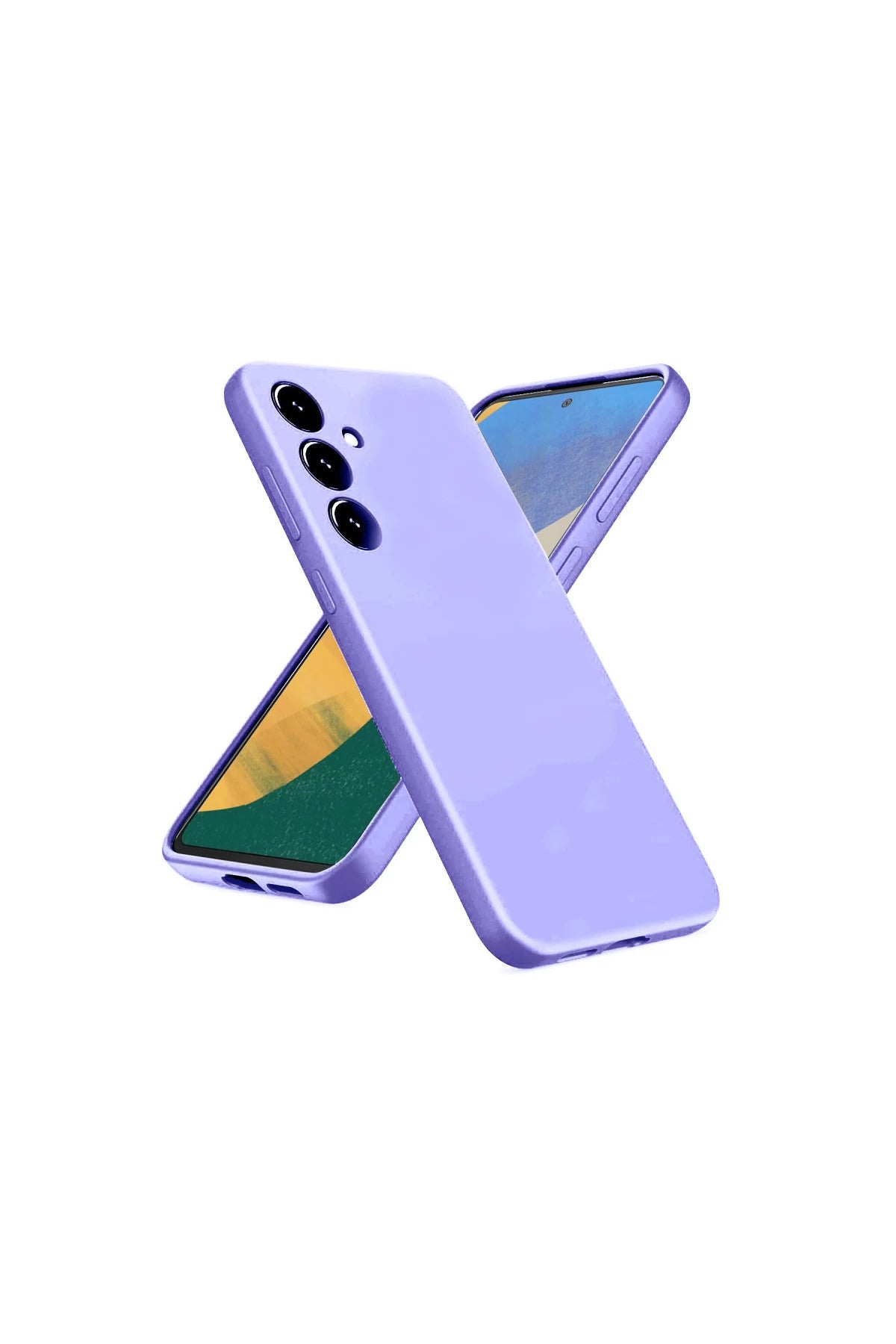 Samsung Galaxy A36 Uyumlu Kılıf Nano içi Kadife Silikon - Lila