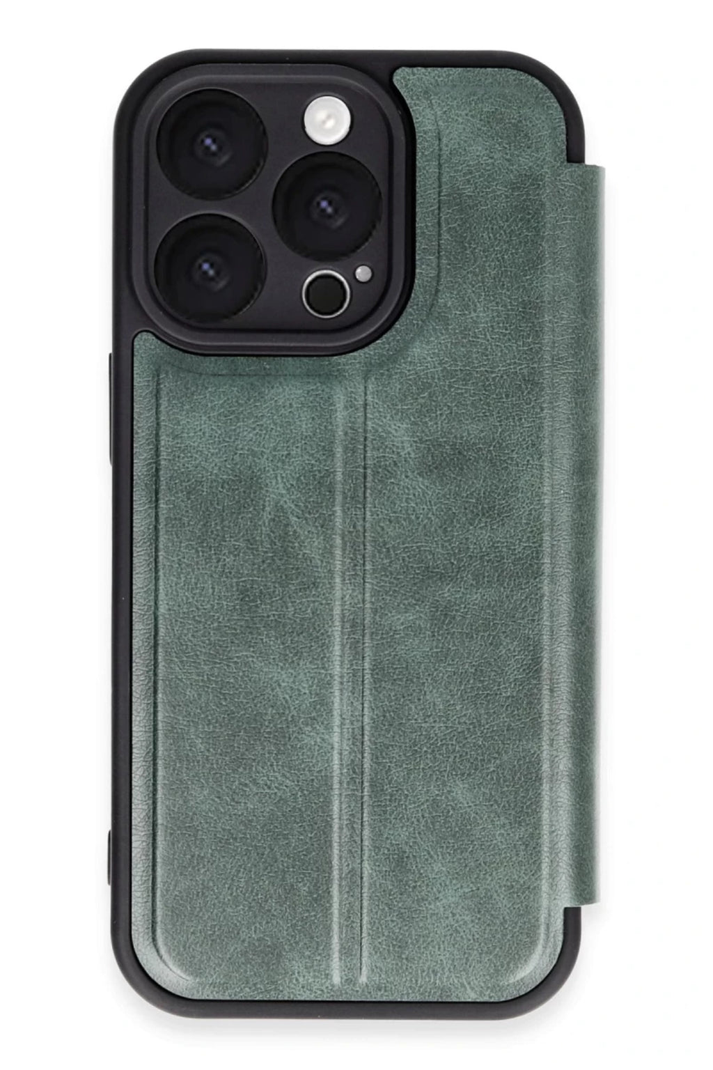 Apple iPhone 16 Pro Max Uyumlu Kılıf Flip Cover - Koyu Yeşil