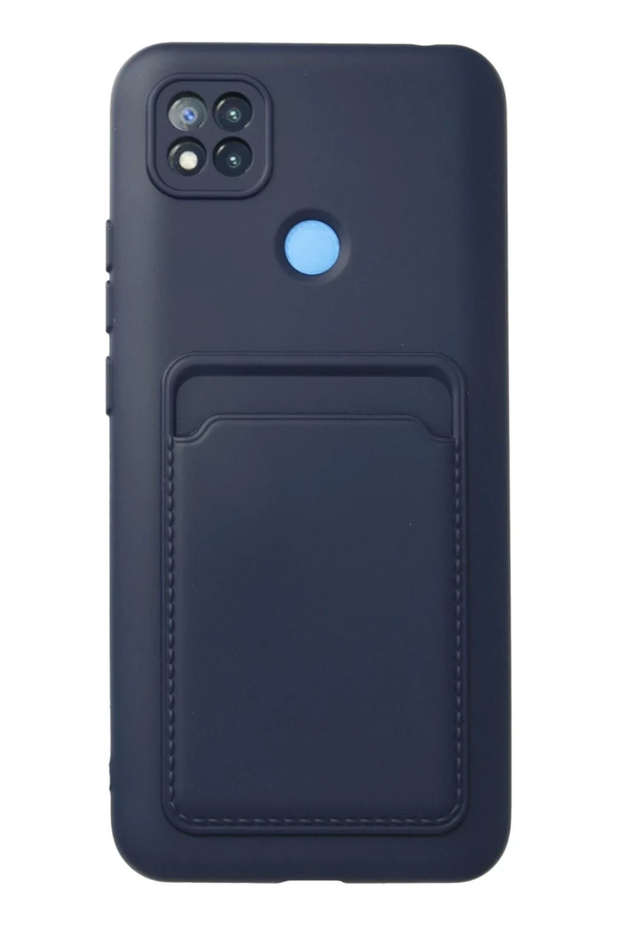 Xiaomi Redmi 9C Uyumlu Kılıf Kelvin Kartvizitli Silikon - Lacivert