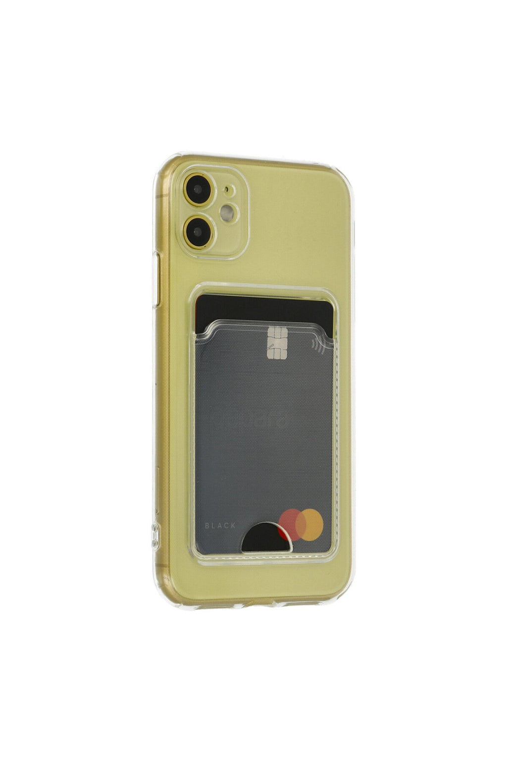 Apple iPhone 11 Uyumlu Kılıf Kart Şeffaf Silikon - Şeffaf