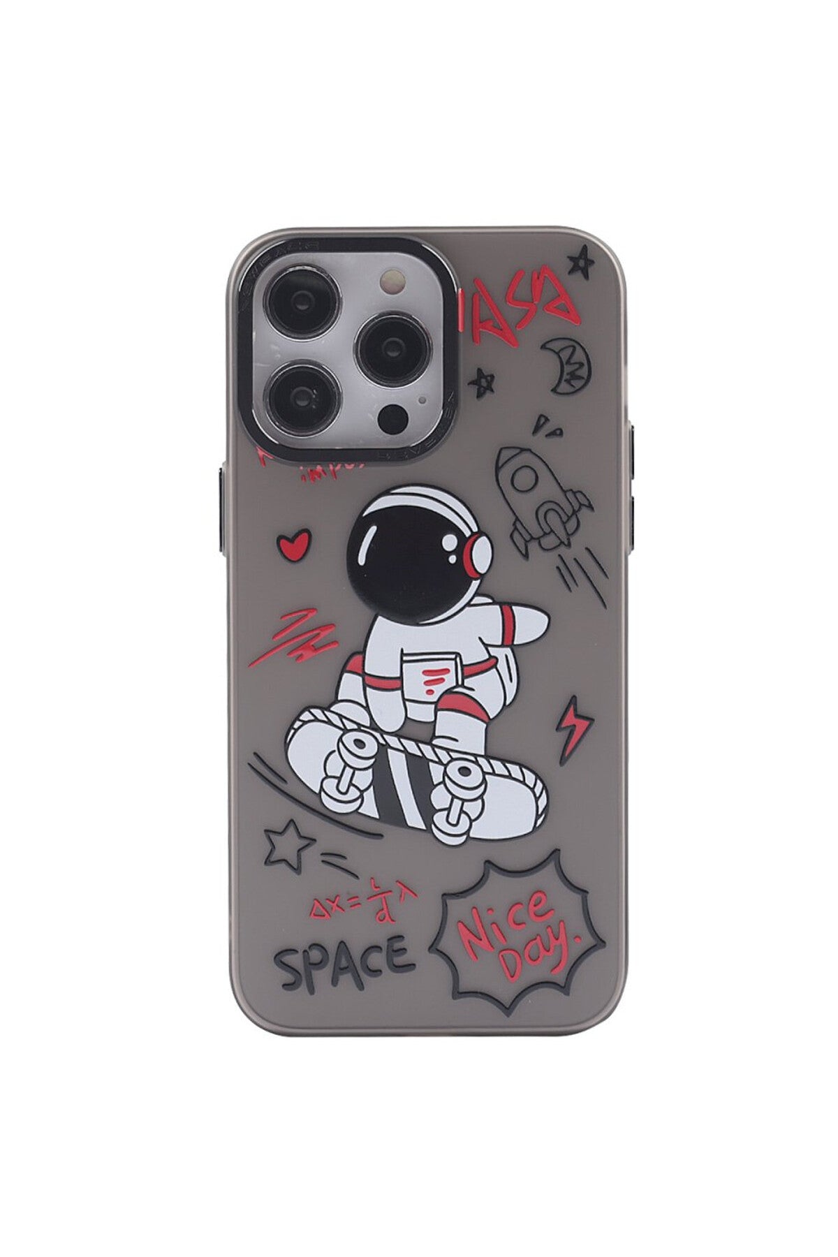 Apple iPhone 14 Pro Uyumlu Kılıf Prada Desenli Kapak - Prada Siyah - 1